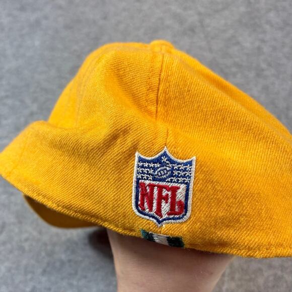 VINTAGE Nike Green Bay Packers NFL Hat Cap Mens Fitted Size 7 Yellow Sports Y2K - Picture 4 of 6